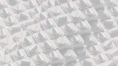 Dalgalı geometrik 3d döngü canlandırması