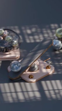 Dengelenen Mermer 3d döngü canlandırması