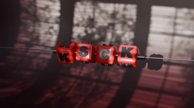 Zengin animasyon konsepti için risk 3 boyutlu