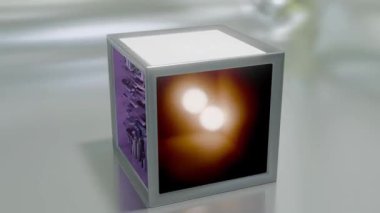 3B döngü portal küp canlandırması