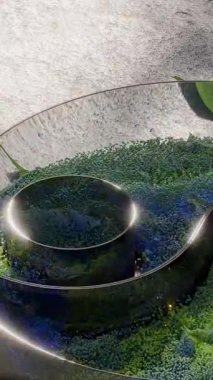 Süzülen ve çarpışan yumuşak renkli topların 4K döngü animasyonu.