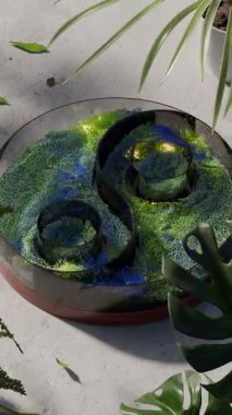 Süzülen ve çarpışan yumuşak renkli topların 4K döngü animasyonu.