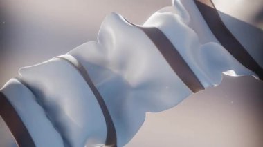 Renkli Kumaş Şekli Şişirme 3B Canlandırması