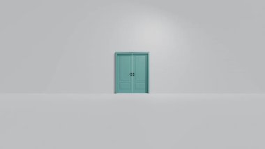 3 boyutlu döngü tatmin edici kapı koridoru canlandırması