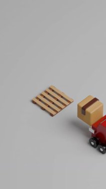 Lojistik animasyonu tatmin eden üç boyutlu döngü