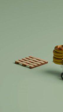 Lojistik animasyonu tatmin eden üç boyutlu döngü