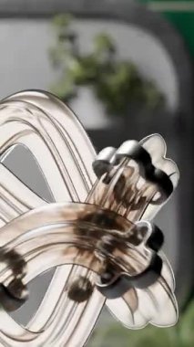 3B soyut mermer çalışma döngüsü