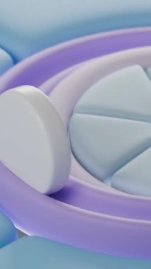 Kumaş topu zıplayan döngü 3D canlandırma canlandırması