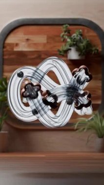 3B soyut mermer çalışma döngüsü