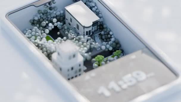 Smartphone City Concept Animation