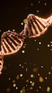 DNA molekül animasyonu eğitim, bilim veya kozmetik endüstrisinde kullanılabilir. 3B Hazırlama.