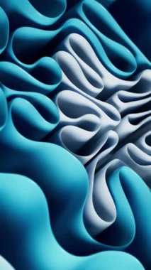 Kıvırcık kumaş dalgaları 3 boyutlu tatmin edici animasyon