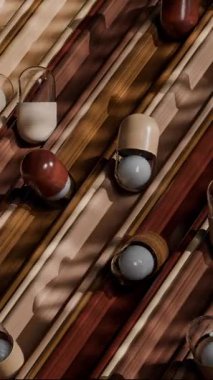 Kaydırma Kapsülleri Döngüsü 3 boyutlu tatmin edici canlandırma