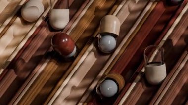 Kaydırma Kapsülleri Döngüsü 3 boyutlu tatmin edici canlandırma