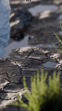 Astronot ayak izi 3 boyutlu animasyon