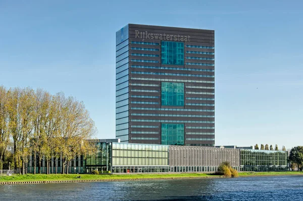 Utrecht Netherlands November 2022 High Four Storey Plinth Office Rijkwaterstaat — 스톡 사진