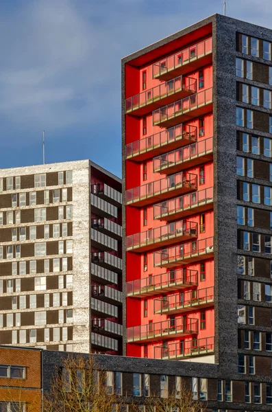 Utrecht Niederlande März 2023 Moderne Backstein Wohngebäude Auf Dem Universitätscampus — Stockfoto