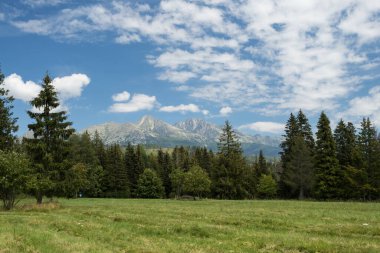 Tatra Dağları 'nın güzel manzarası, Slovakya