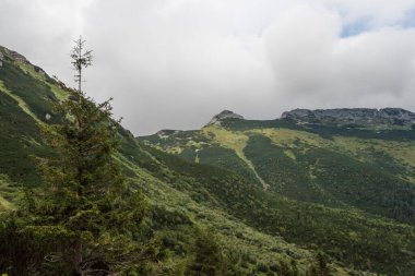 Giewont 'in güzel manzarası deniz seviyesinden 1895 metre yukarıda.