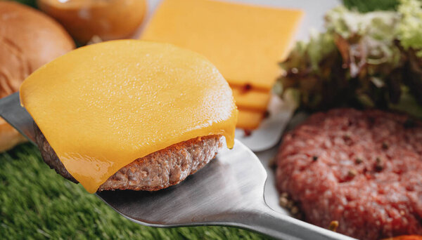 Delicious Fresh Homemade Burger Royalty Free Stock Photos