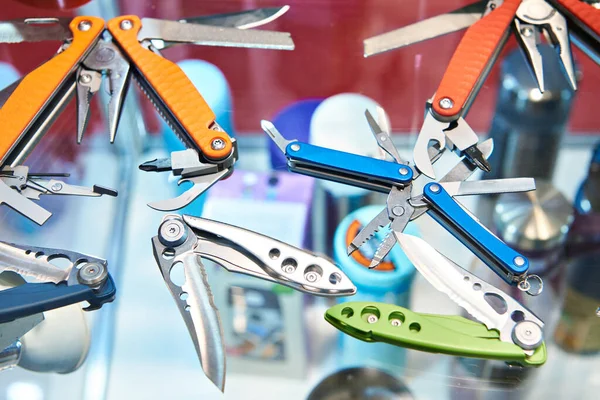 Folding knives multi-tool in store