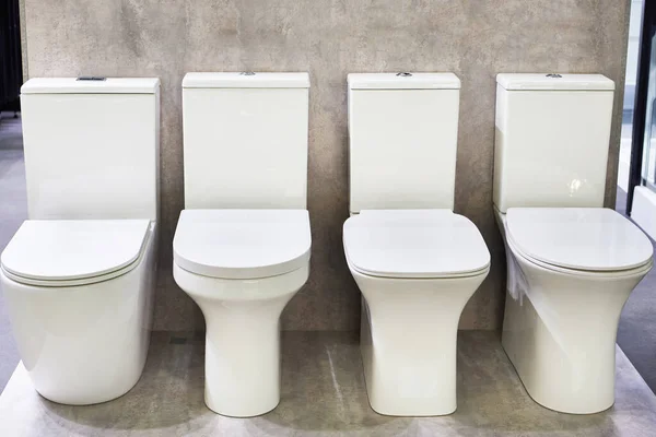 Mangkuk Toilet Toko Peralatan Sanitasi — Stok Foto