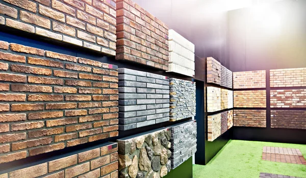 Samples Brick Decorative Wall Panel Store Exhibition —  Fotos de Stock