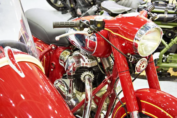 Ретро Мотоцикл Коляской — стоковое фото