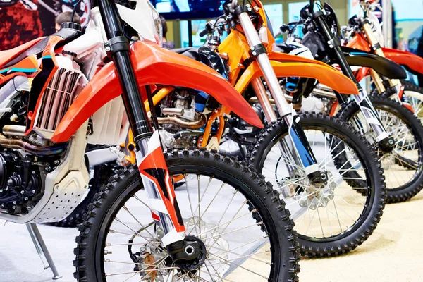 Spor Mağazasında Motokros Motosiklet — Stok fotoğraf