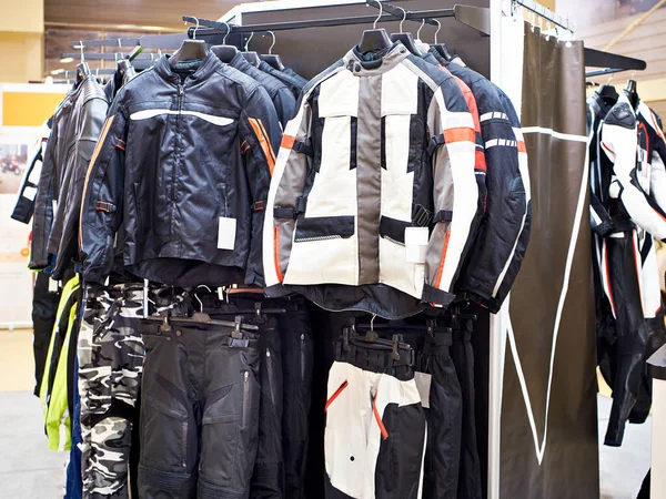 Motocyklové Oblečení Sportovním Obchodě — Stock fotografie