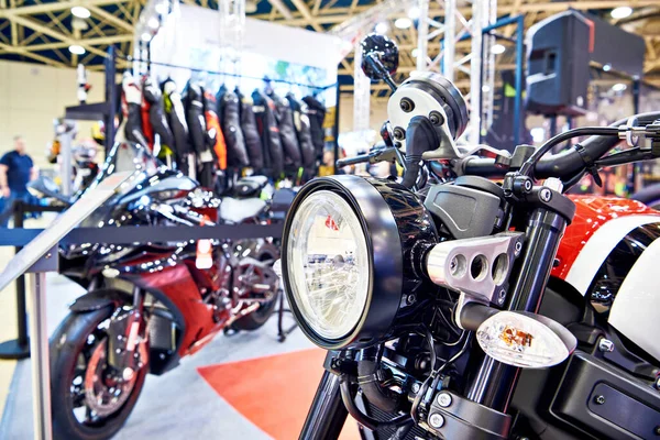 Farol Motocicleta Uma Loja — Fotografia de Stock