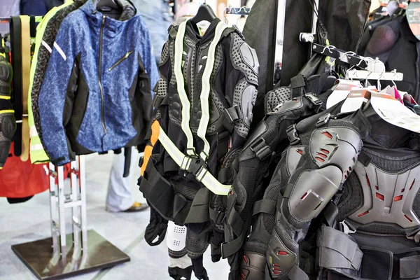 Куртки Мотоциклиста Защитная Одежда Магазине — стоковое фото