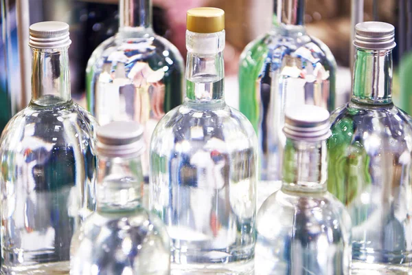 Bottles Alcoholic Drinks Shop Window — Stock Photo, Image