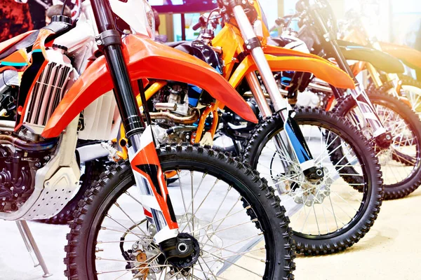 Motocross Motocicletas Tienda Deportes — Foto de Stock