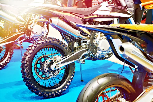 Motocross Motocicletas Loja Esportes — Fotografia de Stock