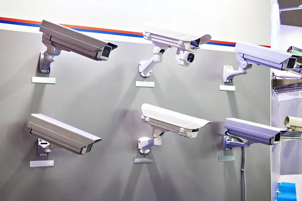 CCTV cameras with thermal housings at the exhibition