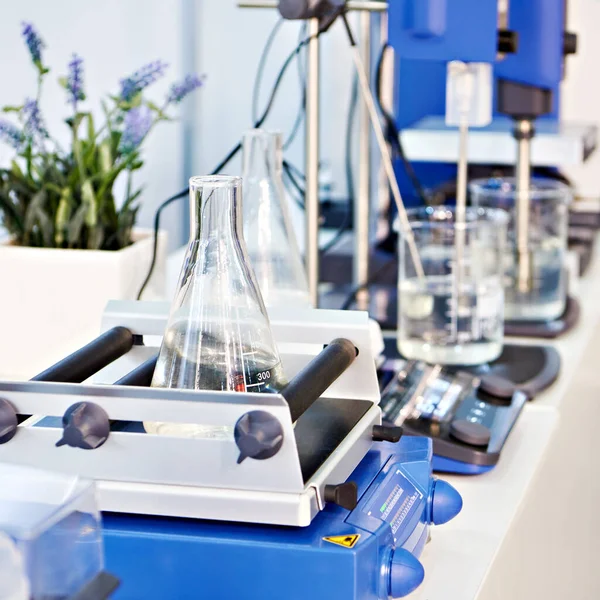 Хімічне Обладнання Лабораторії Виставці — стокове фото