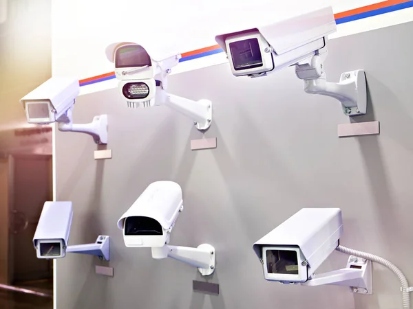 CCTV cameras with thermal housings at the exhibition