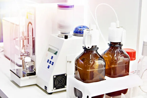 Equipamento Químico Para Laboratório Exposição — Fotografia de Stock