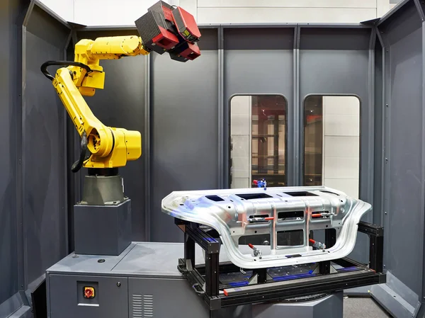 Robot Universal Con Escáner Grado Industrial Sin Contacto Máquina Medición —  Fotos de Stock