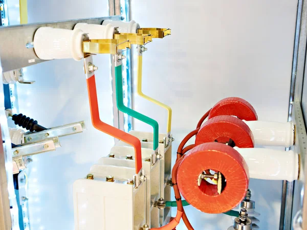 Conductores Color Caja Transformador Industrial — Foto de Stock