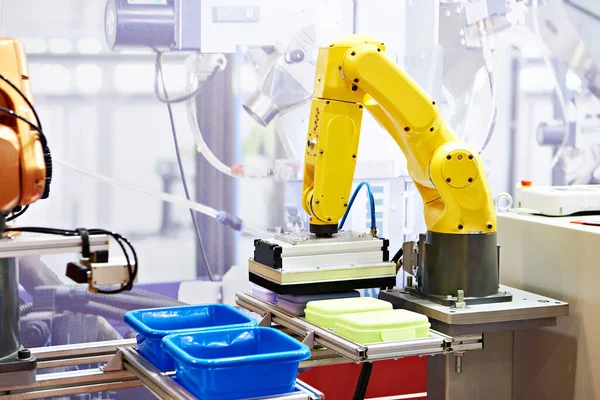Robotermanipulator Für Die Industrielle Produktion Auf Der Messe — Stockfoto