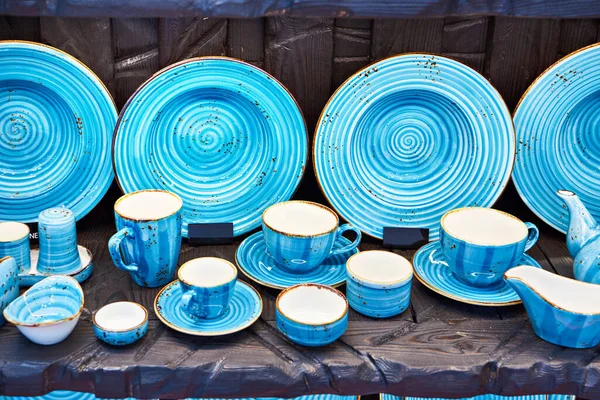 Vaisselle Céramique Argile Magasin — Photo
