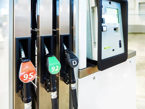 Zahlungsterminal Moderne Tankstelle Für Autos — Stockfoto