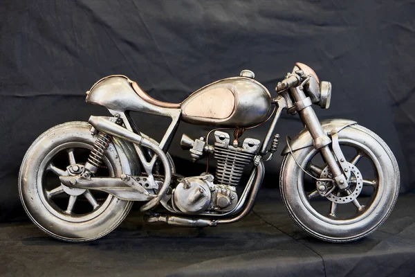 金属摩托车模型复古玩具 — 图库照片