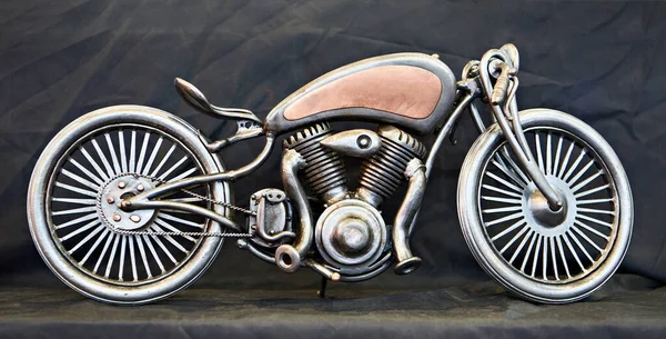 Metall Motorrad Modell Retro Spielzeug — Stockfoto
