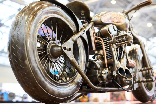 Metalowy Model Motocykla Retro Zabawki — Zdjęcie stockowe