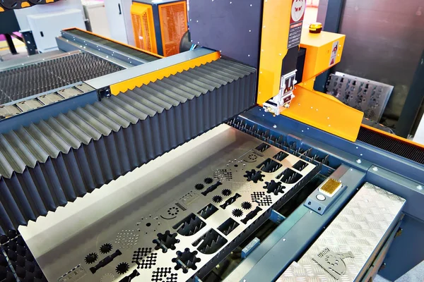 Máquina Industrial Corte Por Láser Metal — Foto de Stock