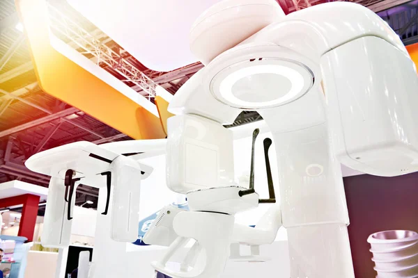 Рентгеновский Снимок Зубов Современной Выставке Медицинских Стоматологических Технологий — стоковое фото