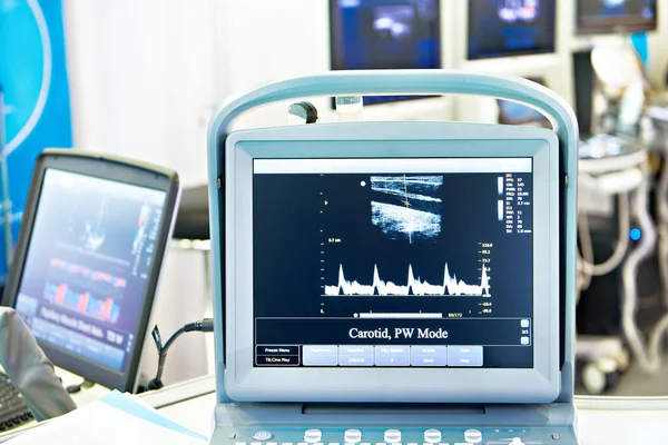 Ekran Przenośnej Maszyny Ultradźwięków Medycznych — Zdjęcie stockowe